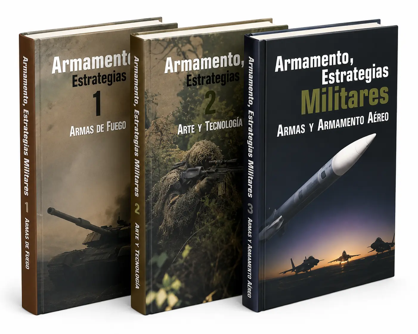 Armamento y Estrategias Militares (3 Volúmenes)