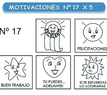 MOTIVACIONES N. 17 SURTIDO X 5 SELLOS DE 5.5 X 4.5
