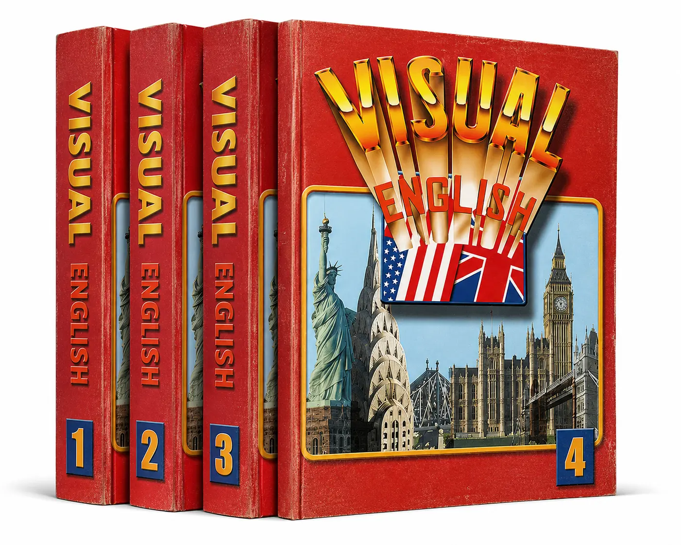 Curso Visual Ingles 4 Vol + 4 CD